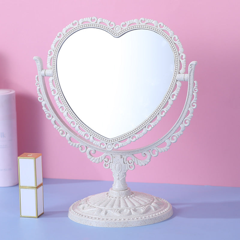 Desktop Desktop Love Double-sided Makeup Mirror
