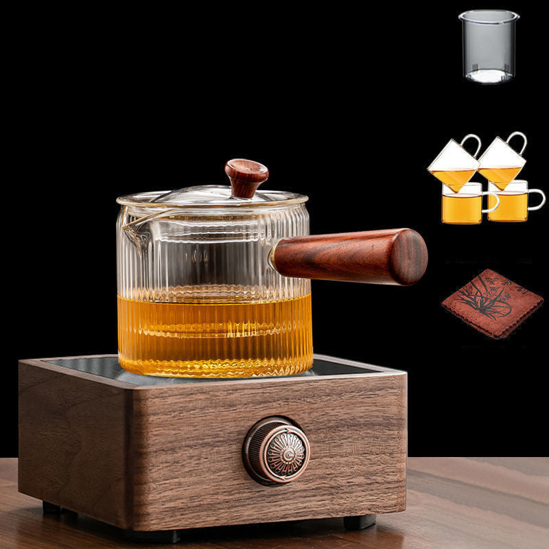 Ensemble de théière et cuisinière électrique en céramique, verre épaissi pour la maison