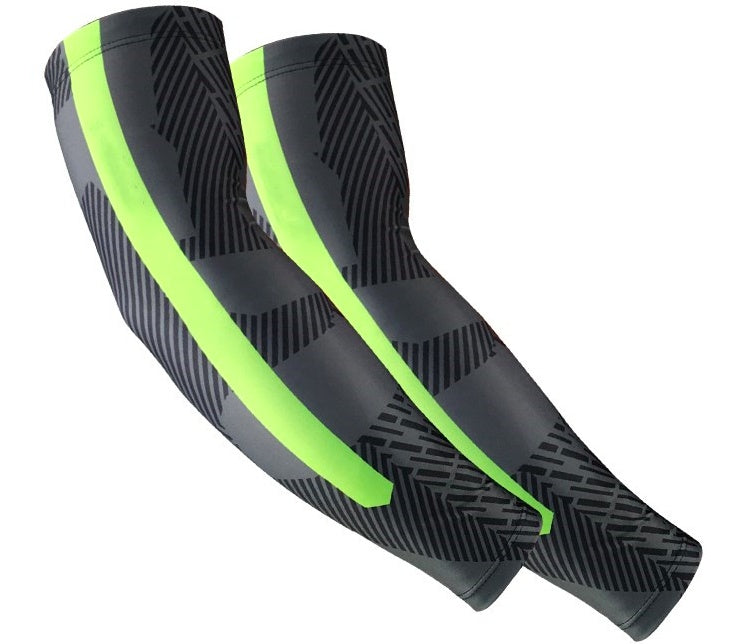 Cycling sports armband elbow men's breathable sunscreen silicone non-slip long sports armband elbow pads