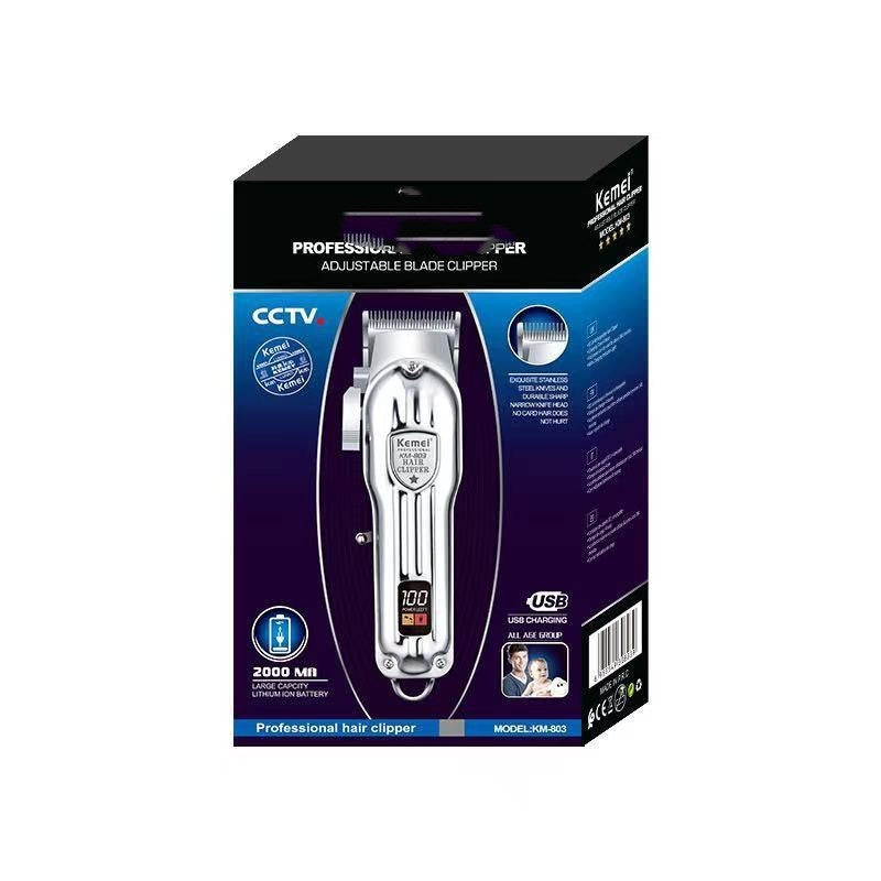 Ciseaux électriques USB Tondeuse à cheveux LCD Tête d'huile