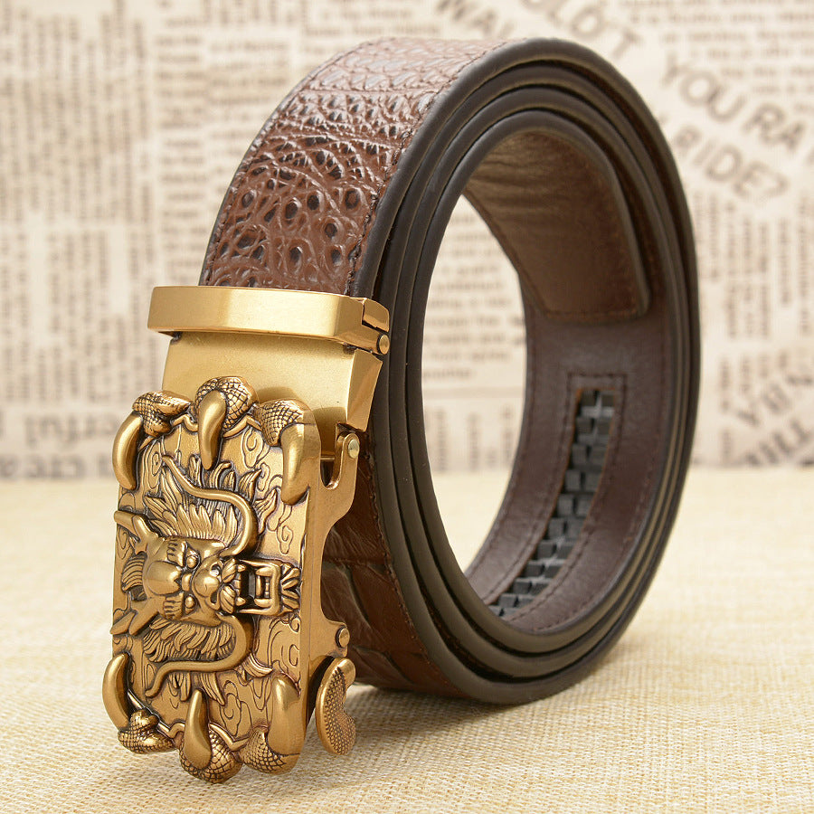 Men's Retro Leather Casual Automatic Belt