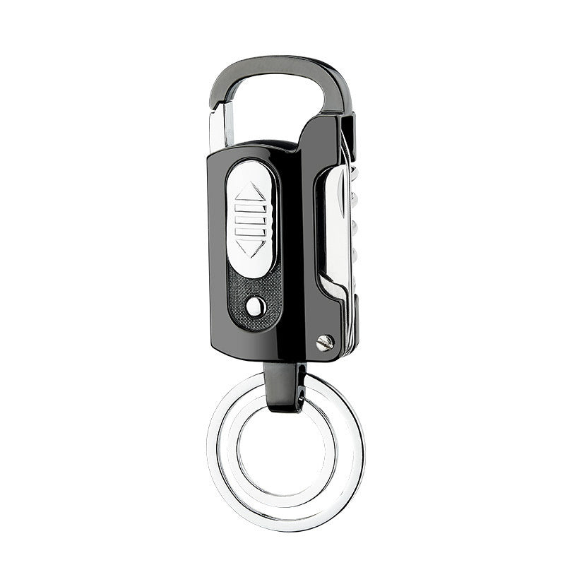 Briquet de charge porte-clés multifonction mini-portable briquet de camping sauvage