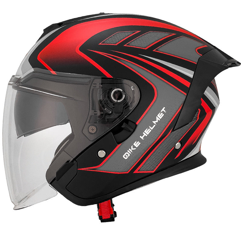 Three-quarter Safety Riding Motorcycle Electric Vehicle Class A Large Tail Helmet