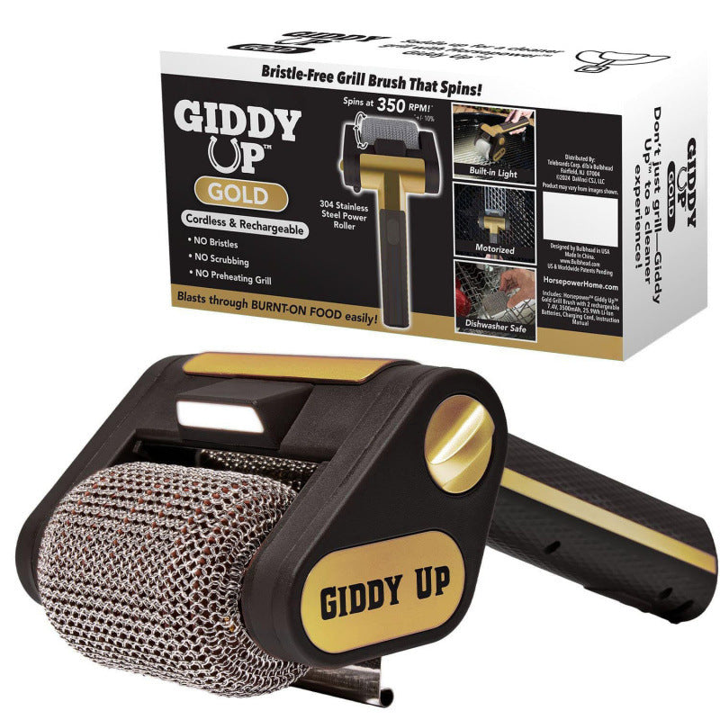 Rechargeable Stainless Steel Roller Barbecue Brush