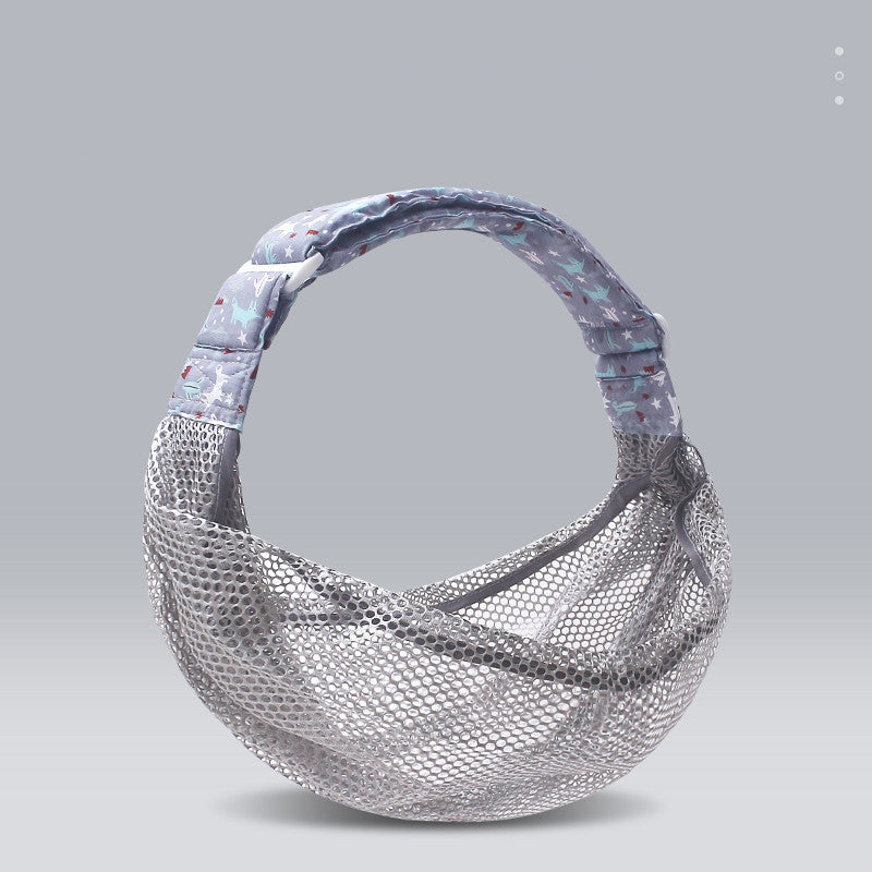 Breathable Mesh Horizontal Front Hold Baby Sling With One Shoulder