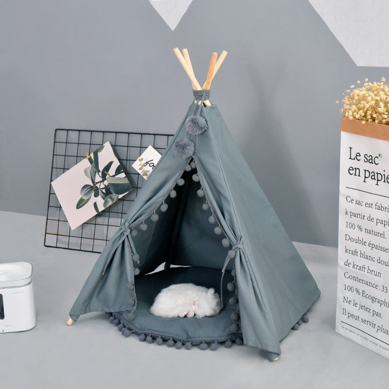 Tente pour animaux Amovible et lavable Universelle quatre saisons Niche pour chien et chat