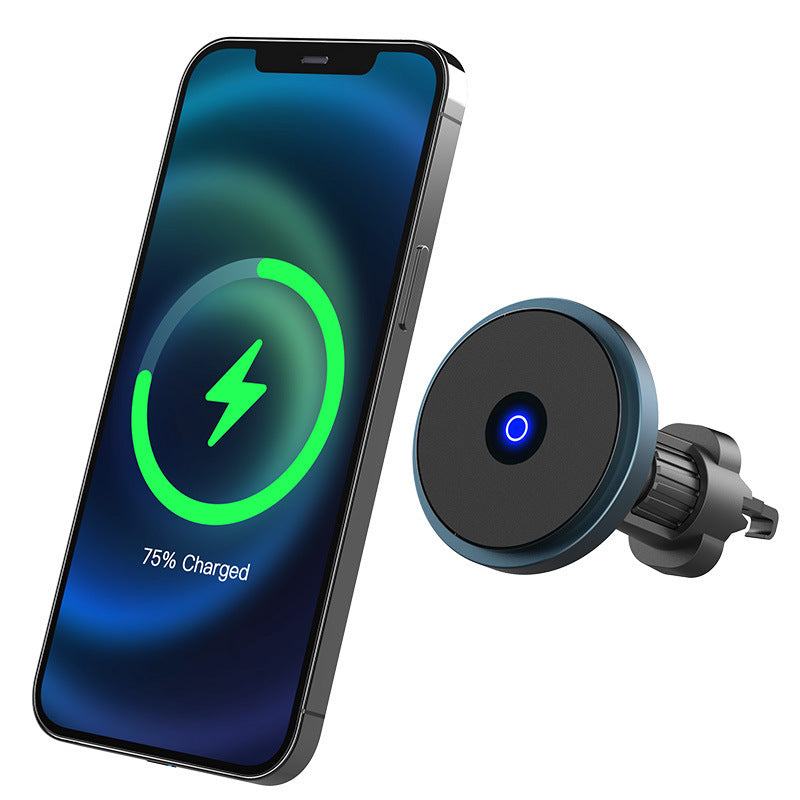 Metal 15W Magnetic Fast Charging Car Wireless Charger Air Outlet Bracket
