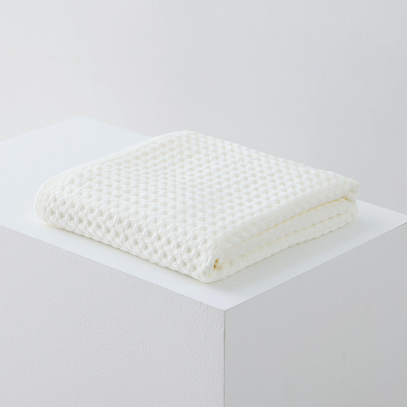 Waffle Class A Pure Cotton Bath Towel Household