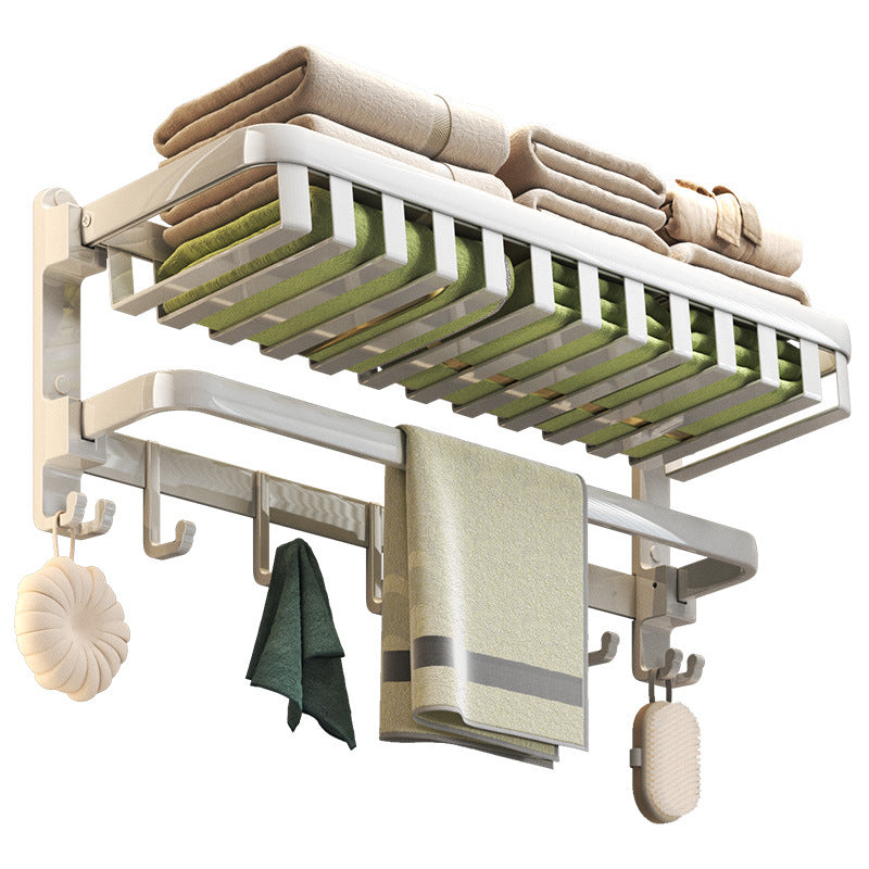 Cream-colored Space Aluminum Bathroom Organizer