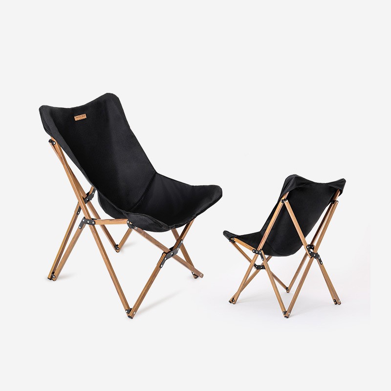 Chaise de camping pliable en bois, aluminium, tube, portable, pour les loisirs