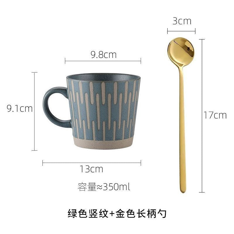 Tasse à café en grès pour couple