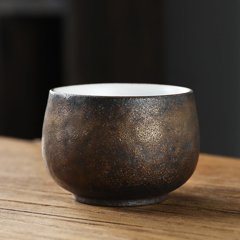 Simple Style Retro Domestic Ceramic Fambe Tea Cup