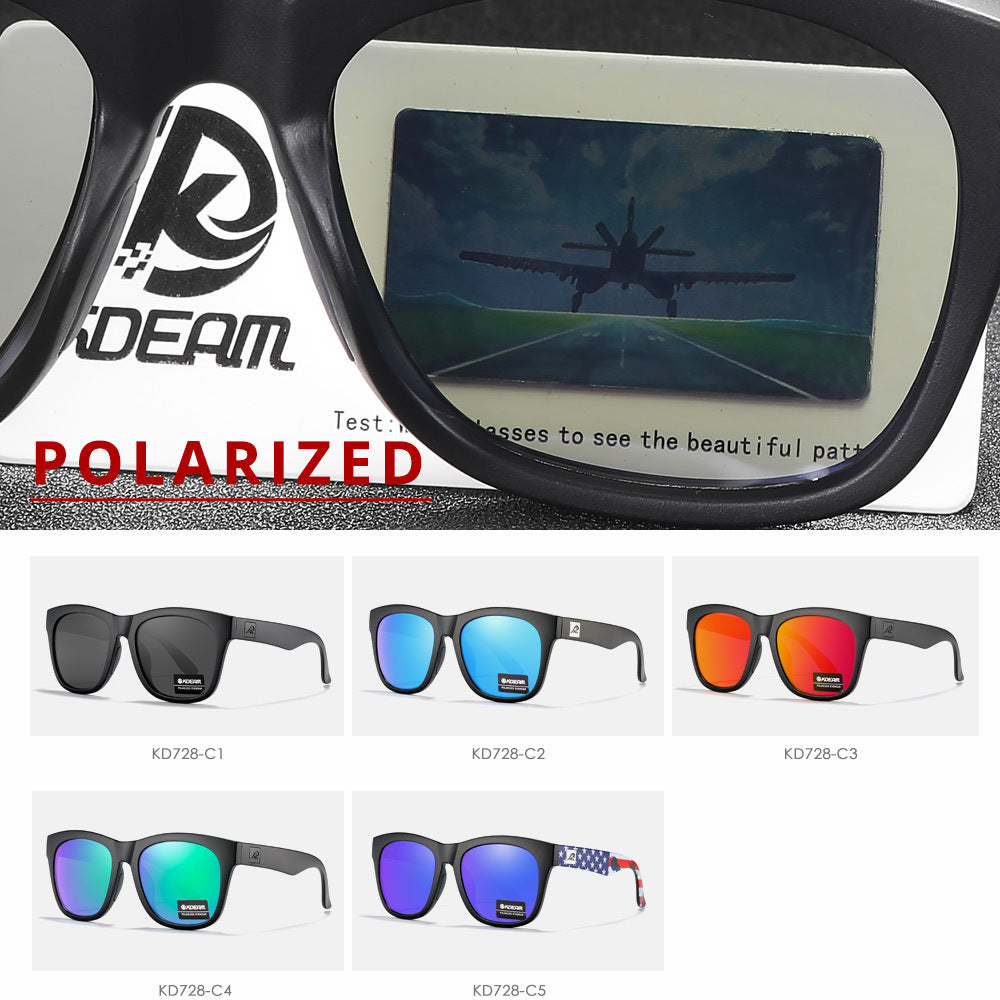 Lunettes de soleil polarisées épaissies, protection UV, pour l'extérieur