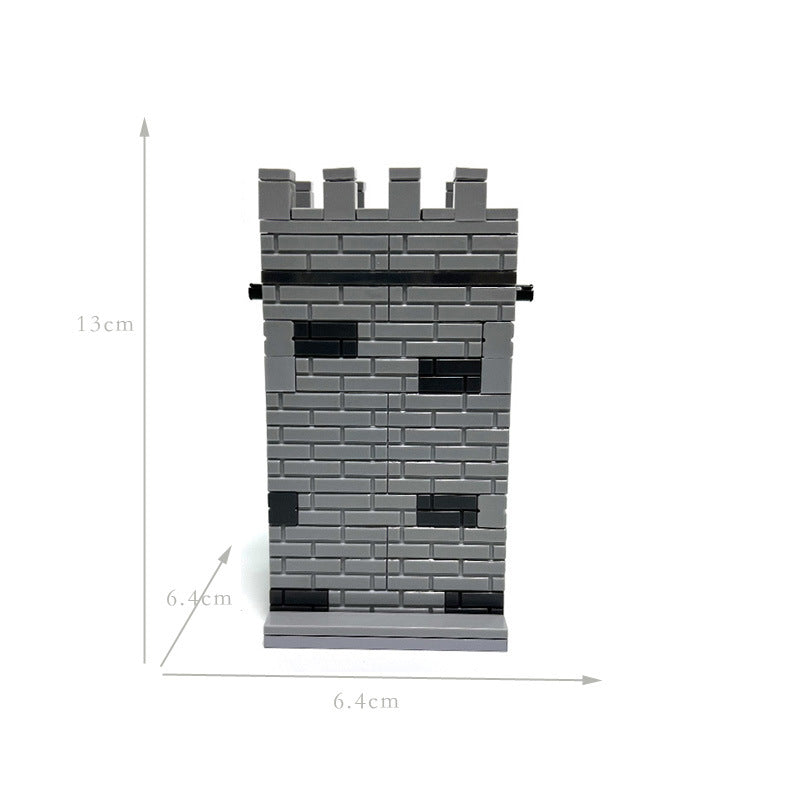 Jouet de construction en blocs de château médiéval militaire