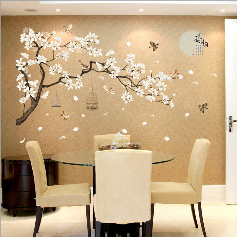187 128cm Large Size Wall Applique Bird Decoration Wallpaper