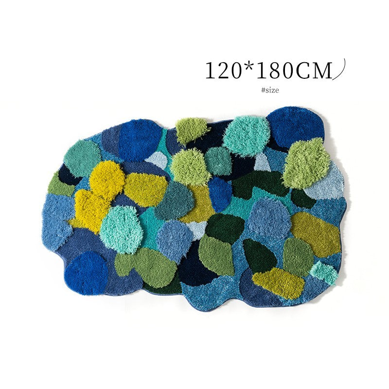Special-shaped Carpet Bedroom Bedside Creative Moss Floor Mat