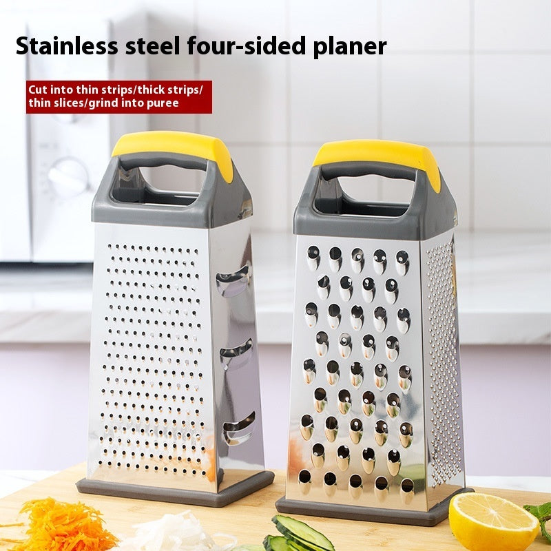 Couteau d'office en acier inoxydable à quatre faces, râpe multi-facettes verticale de 9 pouces, outils de cuisine