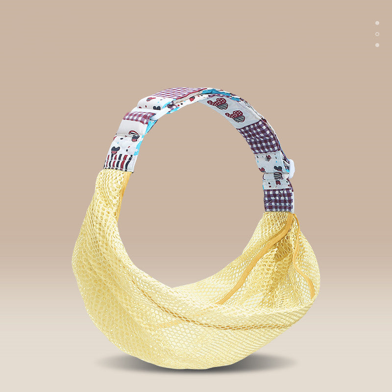 Breathable Mesh Horizontal Front Hold Baby Sling With One Shoulder