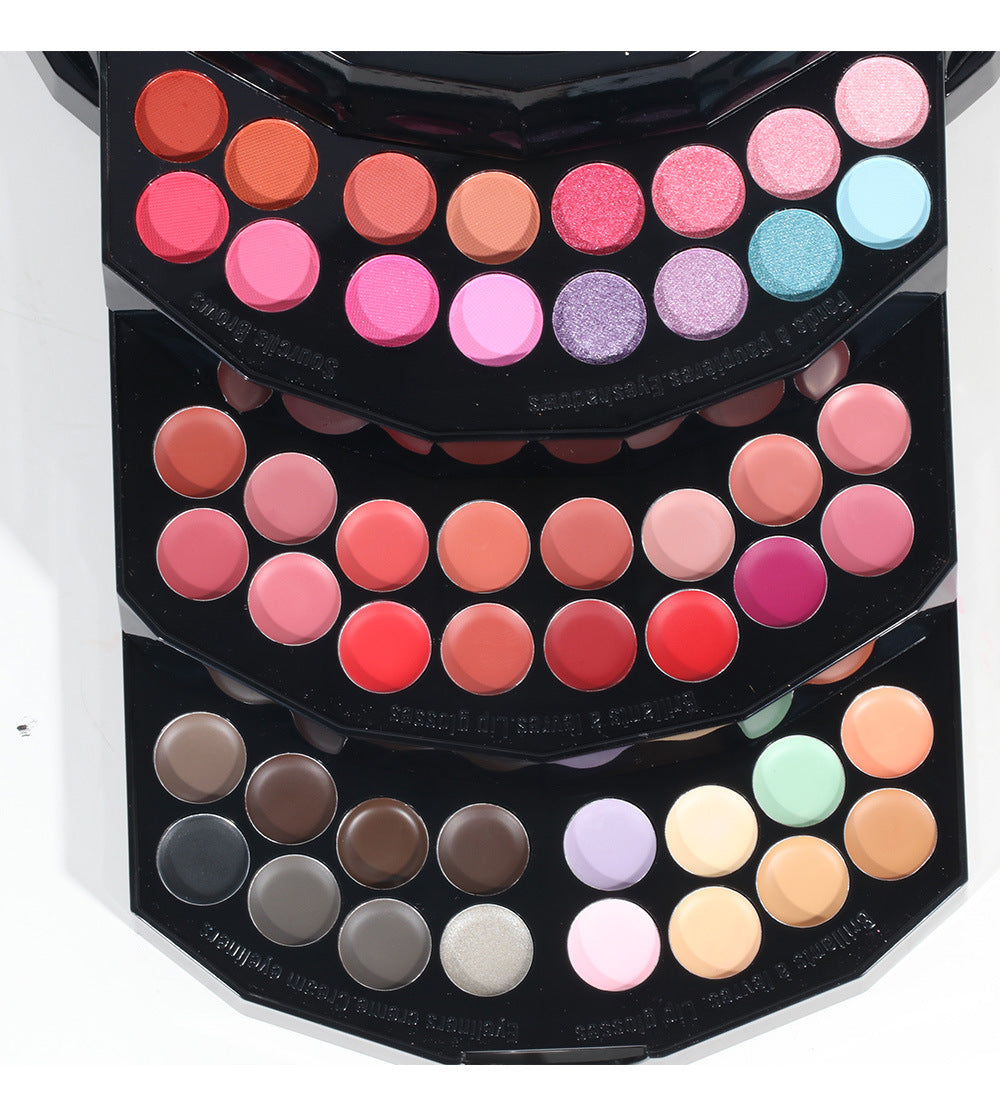 Trousse de maquillage réparatrice avec 108 fards à paupières chatoyants