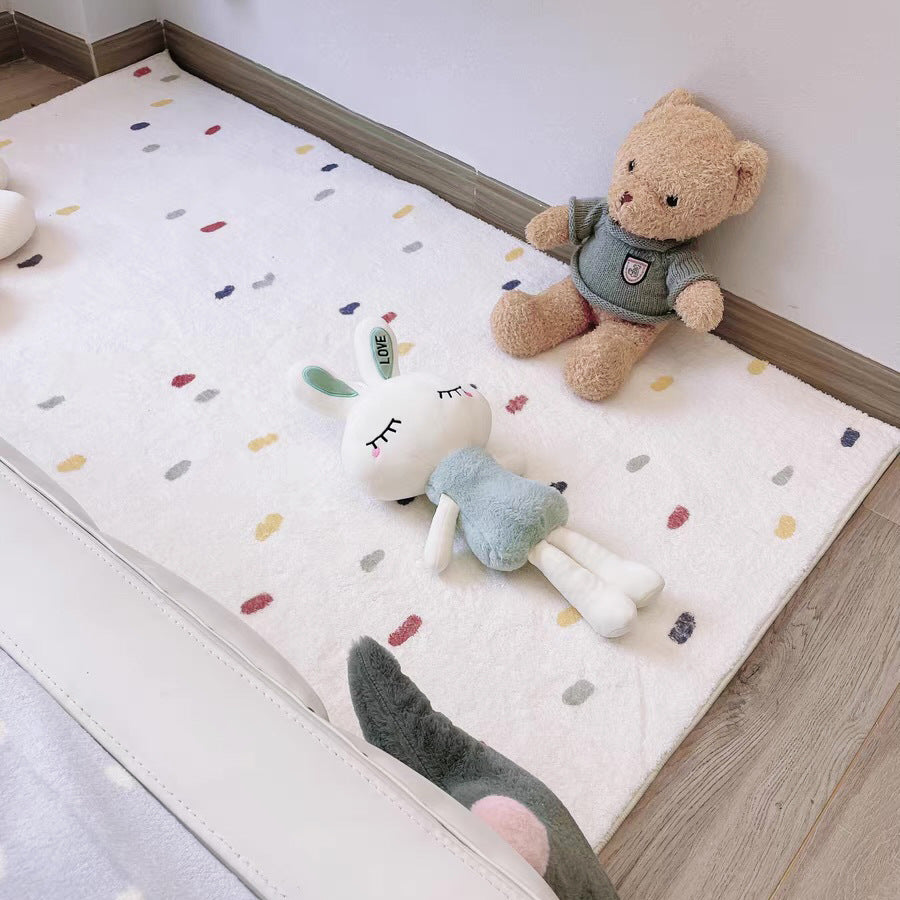 Simple And Cute Living Room Bedroom Carpet Bedside Blanket For Children