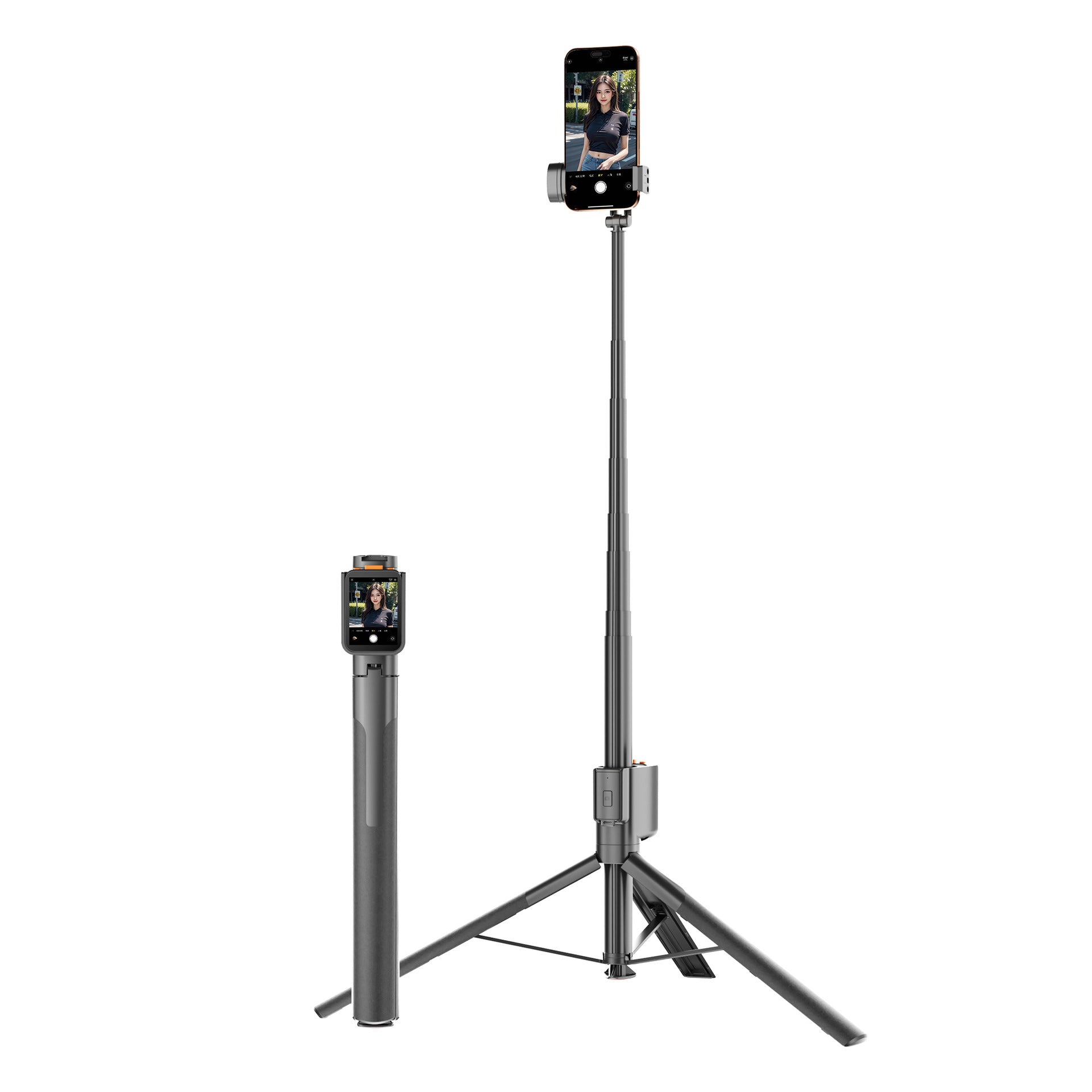 Screen Projection Selfie Stick Floor Tripod