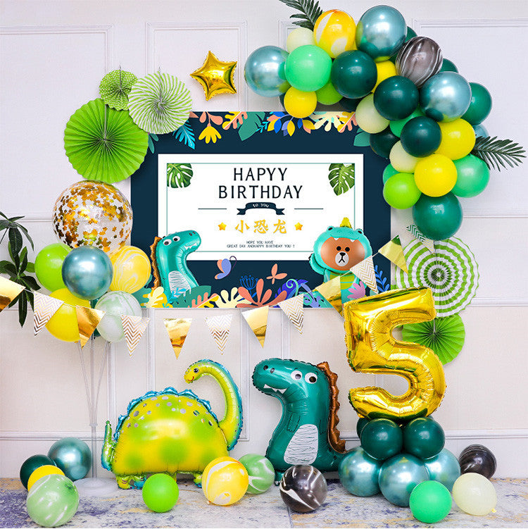 Baby One Year Old Happy Birthday Party Background Wall