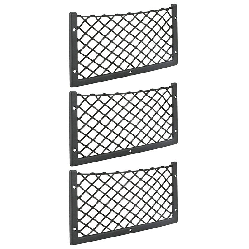 Plastic Frame Car Trunk Side Storage Mesh Bag