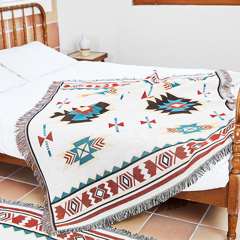 Outdoor Bohemian Jacquard Sofa Blanket