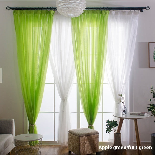 Wide Terylene Curtain Window Screen Fabric Solid Color