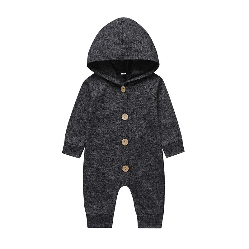 Hooded Single Breasted Baby Romper