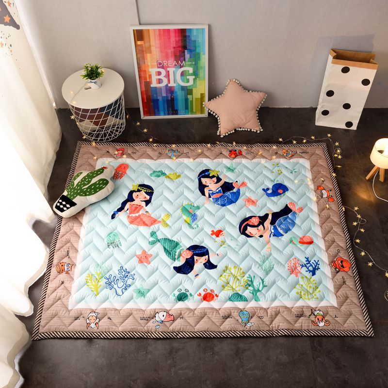 Cartoon Cotton Thickened Children's Play Mat Folding