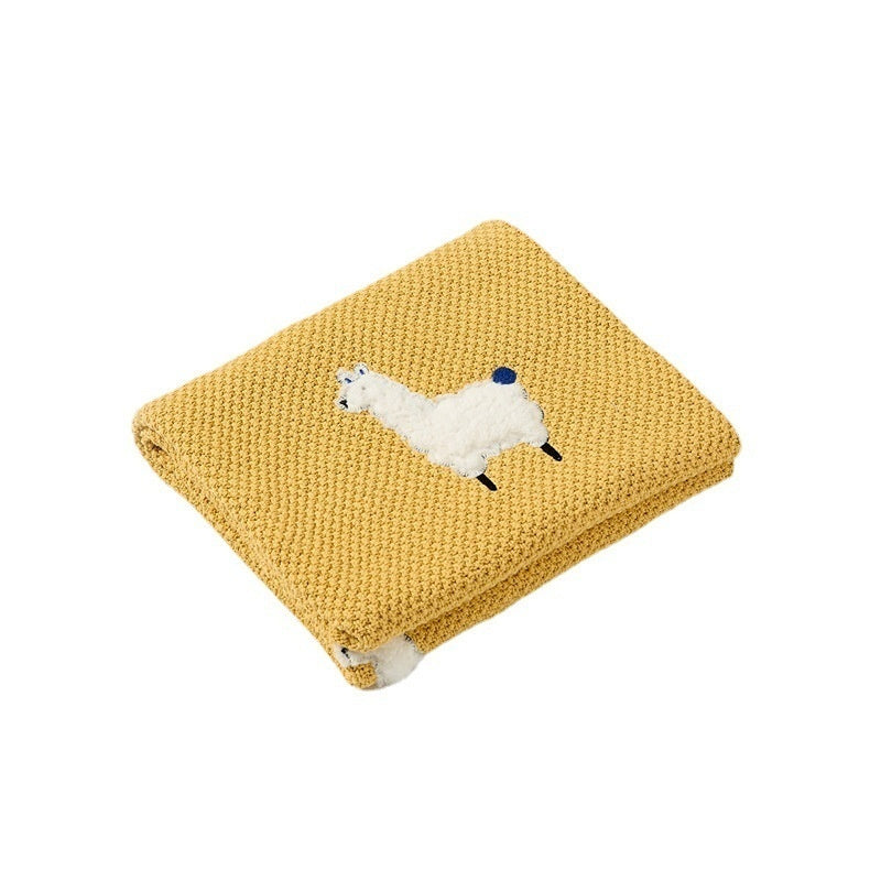 Three Dimensional Embroidered Knitted Children's Blanket Sofa Blanket
