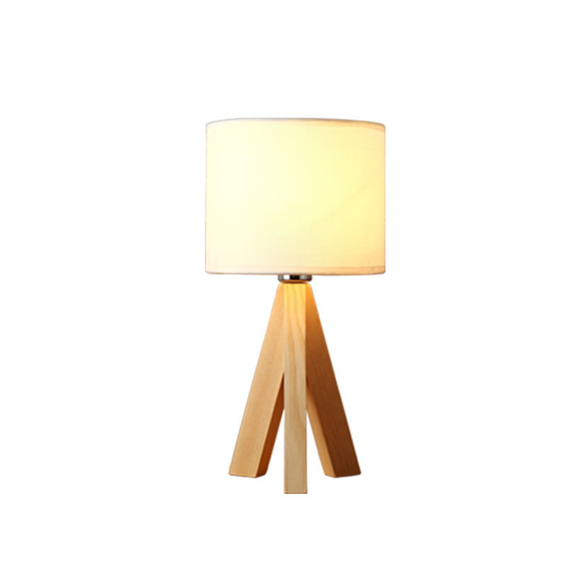 Lampe de table LED moderne minimaliste en bois pour chevet, protection des yeux