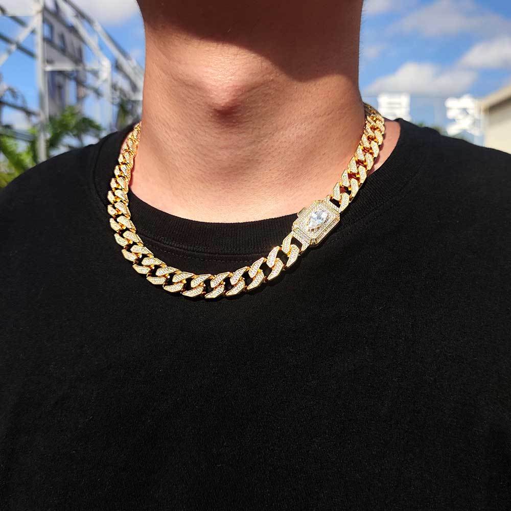 Hip Hop SMFK Galaxy Necklace 12mm Single Marquise