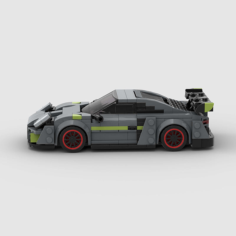 Small Particle Moc City Vehicle Racing Model Children Building Blocks Toys