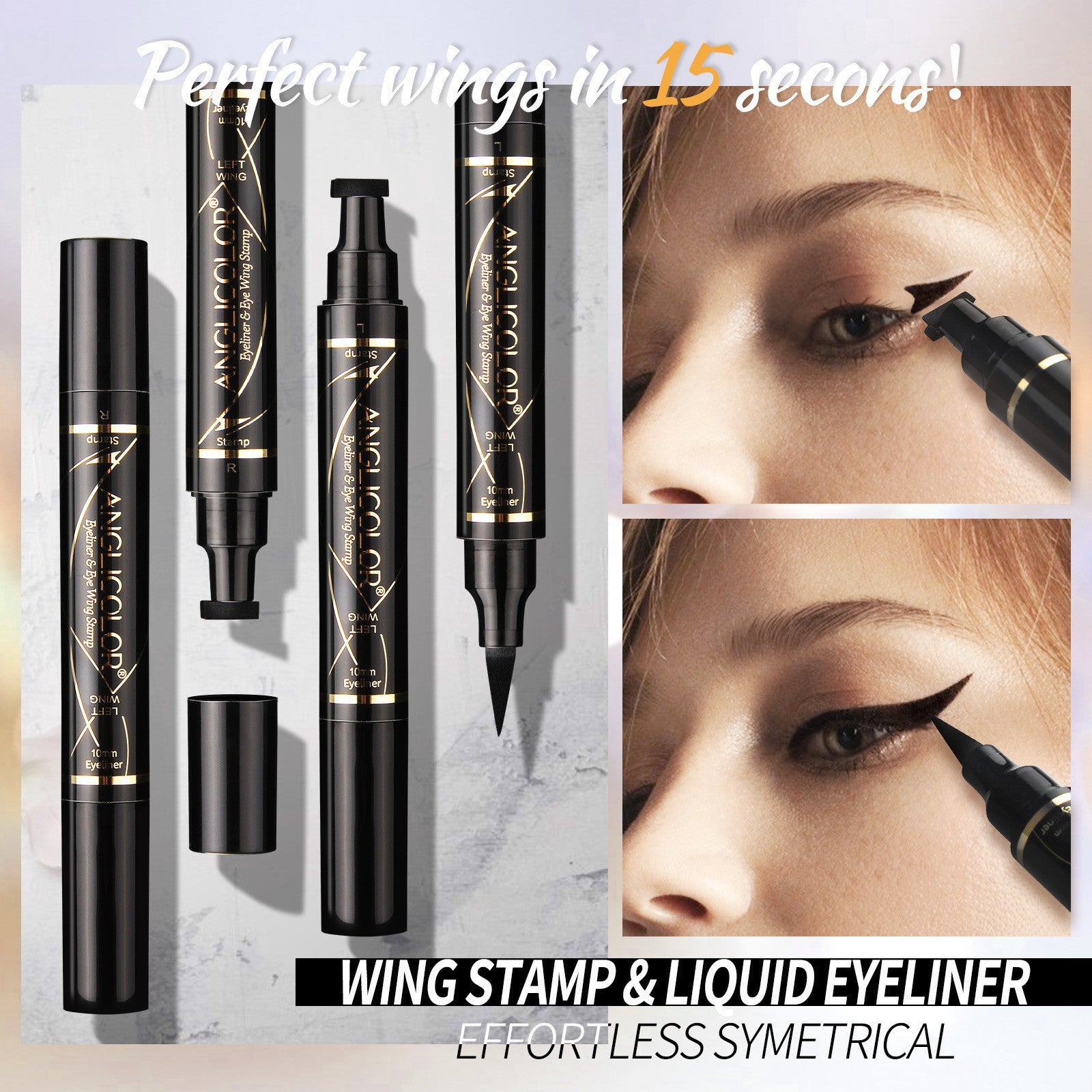 Maquillage Eyeliner Double Tête Imperméable et Anti-Transpiration
