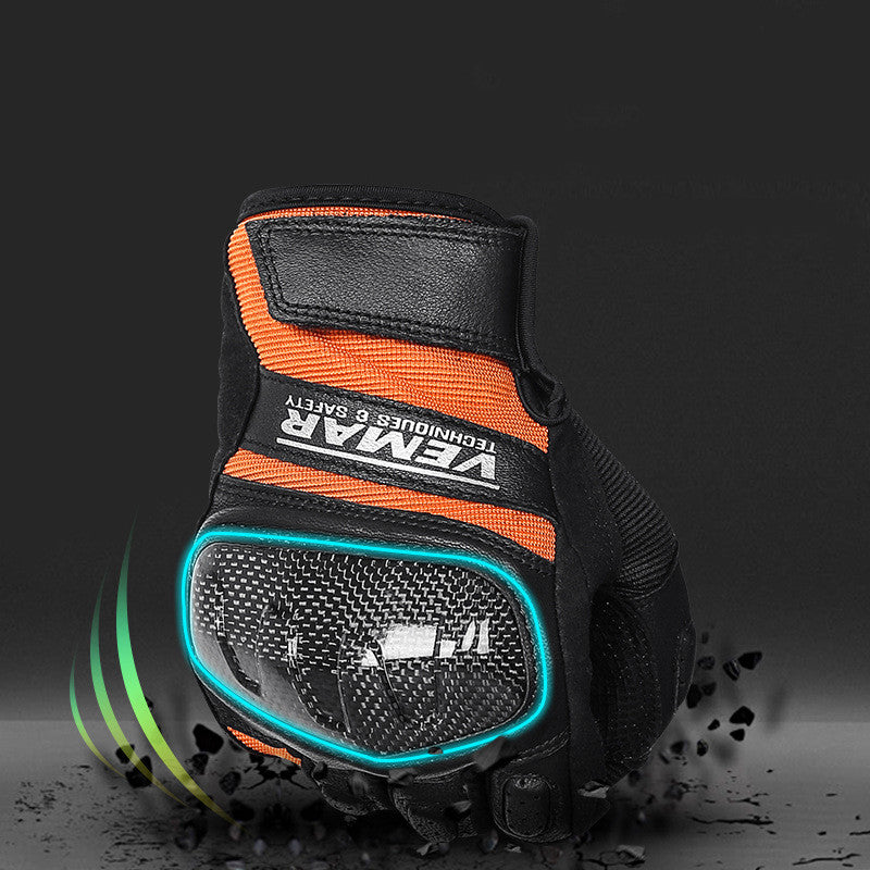 Men's Shock Resistant Carbon Fiber Cycling Gloves