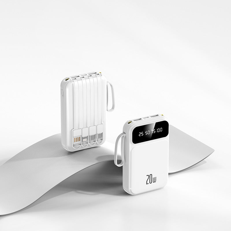 Avec Câble Power Bank Grande Capacité Mini