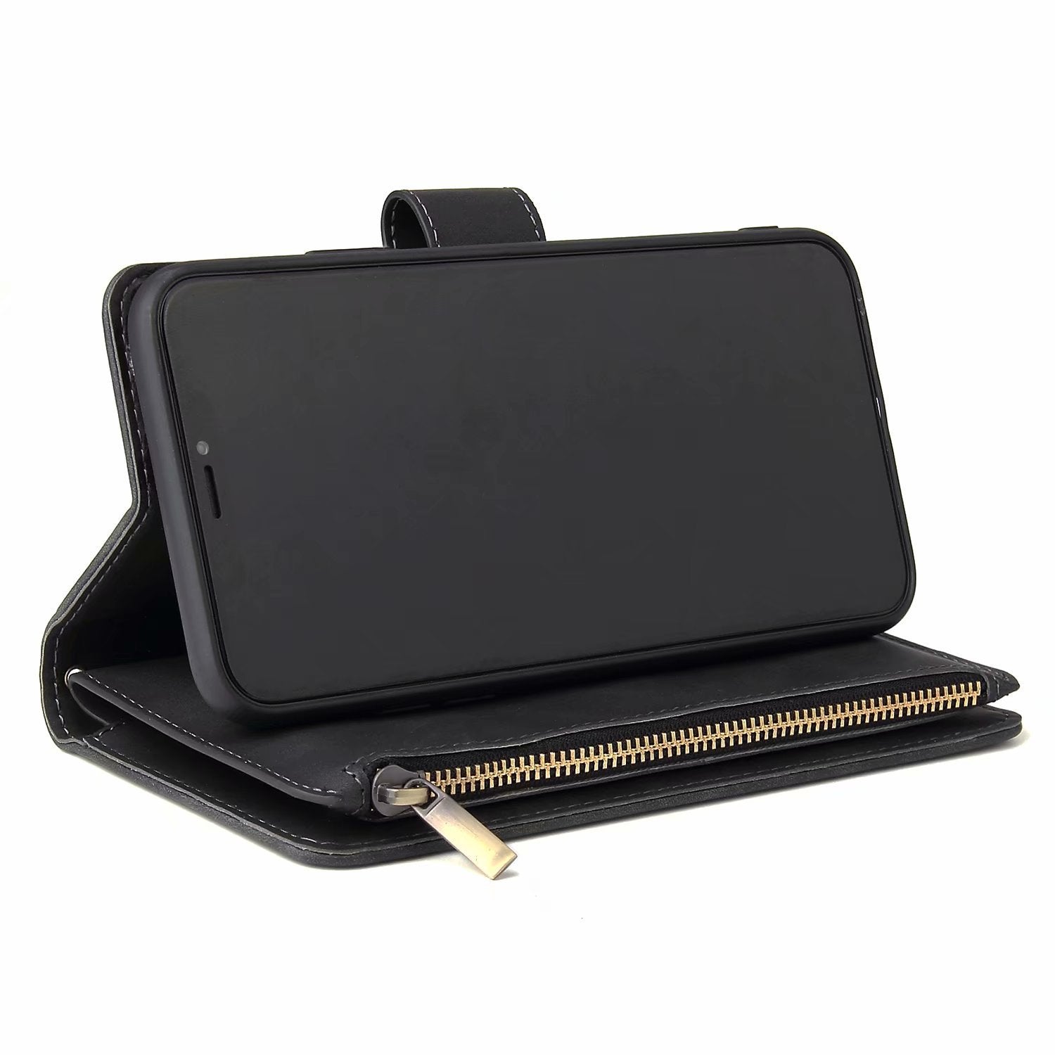 Multi-card Zipper Bag Protective Shell Wallet Phone Case