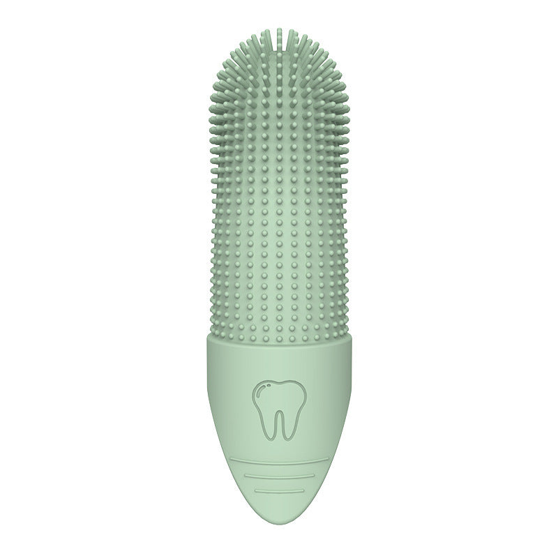 Brosse à dents en silicone pour animaux de compagnie pour le nettoyage buccal