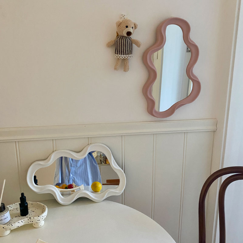 Miroir de maquillage nuages-commode, mural, pour coiffeuse