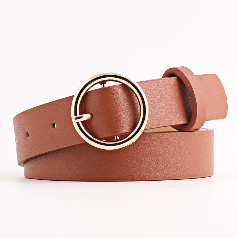 Ceinture pour femme à boucle ronde