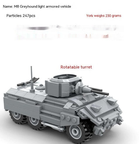 Jouet pour garçon avec tourelle rotative et modèle assemblé
