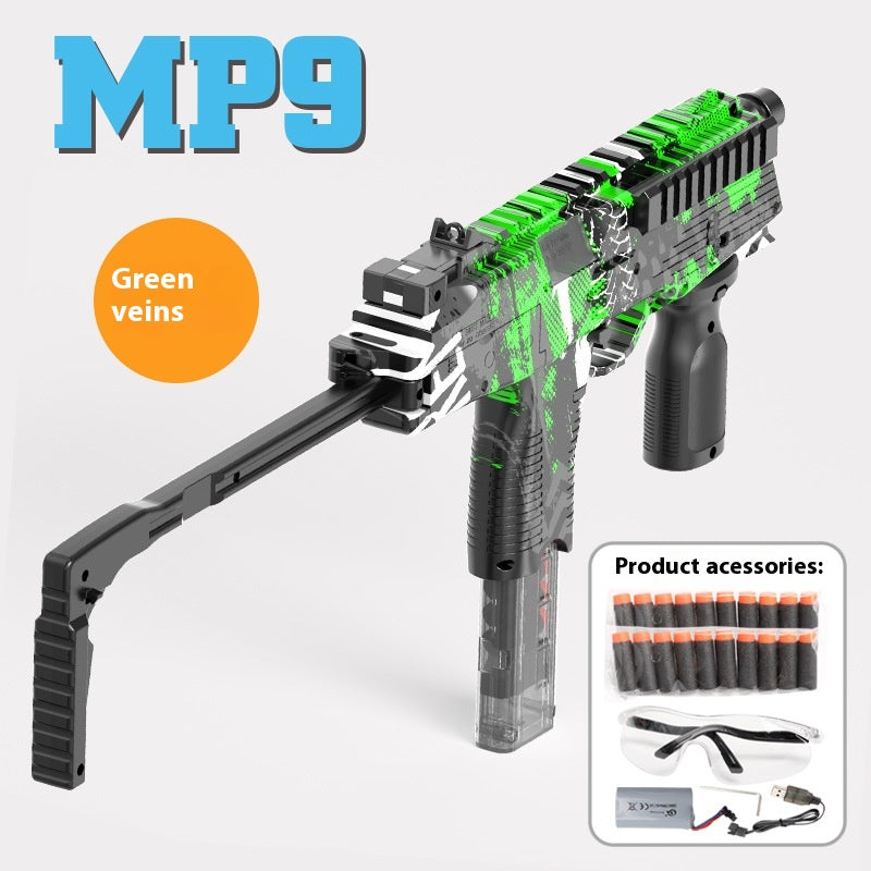 MP9 High-speed Electric Automatic Continuous Delivery Of Left-wheel Submachine Gun