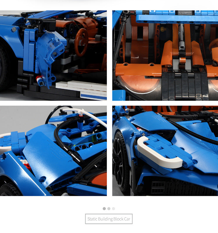 Sports Car Technology Machinery Building Blocks Toy