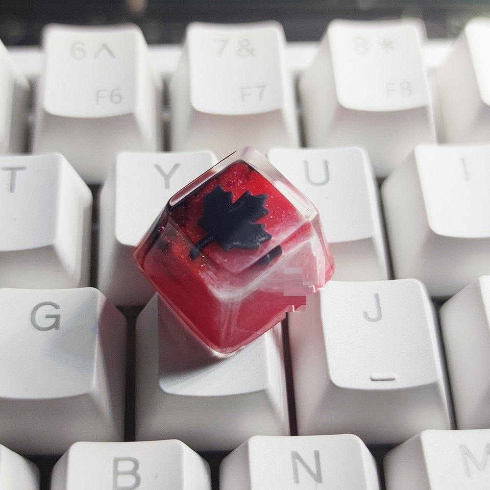 Resin Personality Transparent Rainbow E-sports Mechanical Keyboard Cover