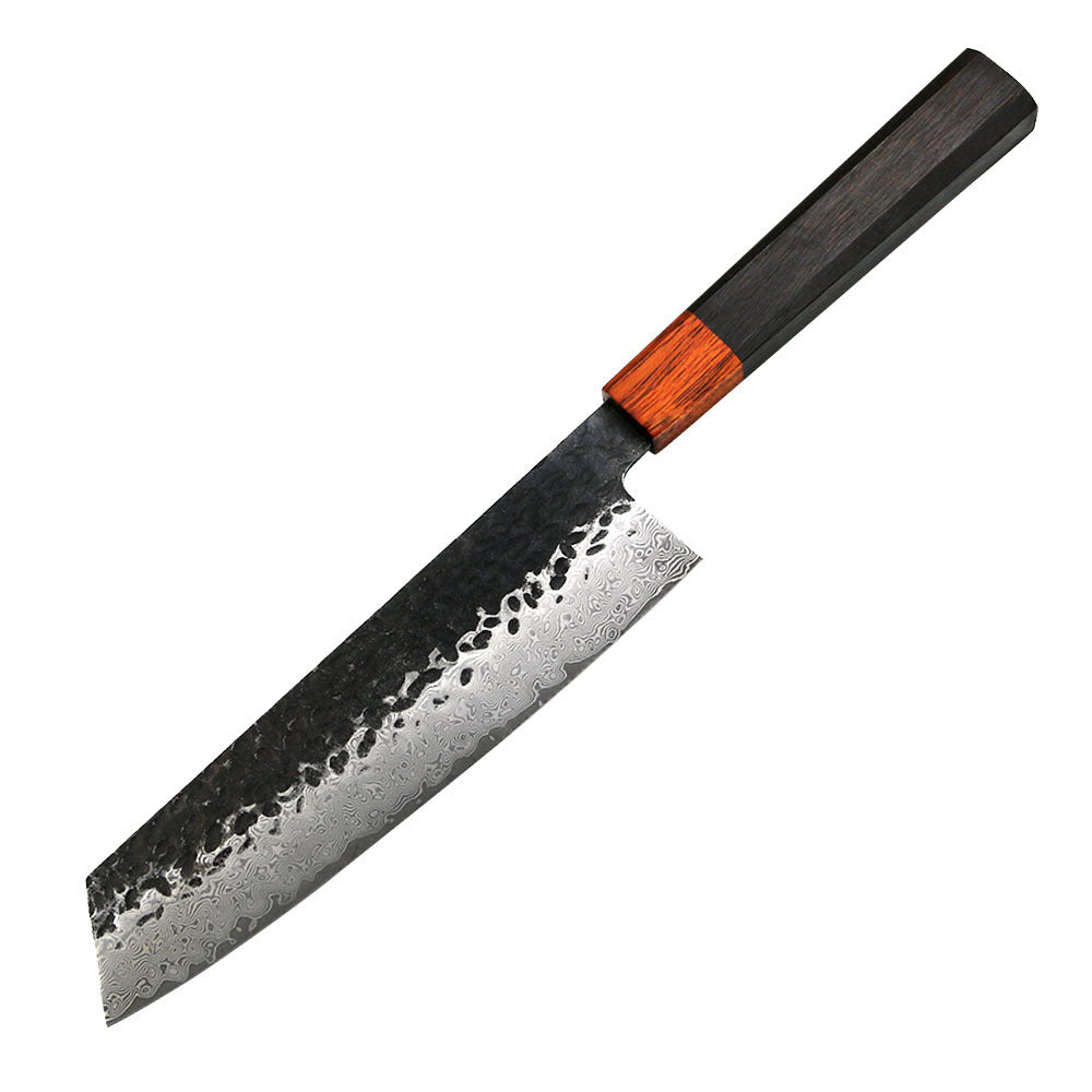Couteau de chef japonais en acier inoxydable forgé et martelé