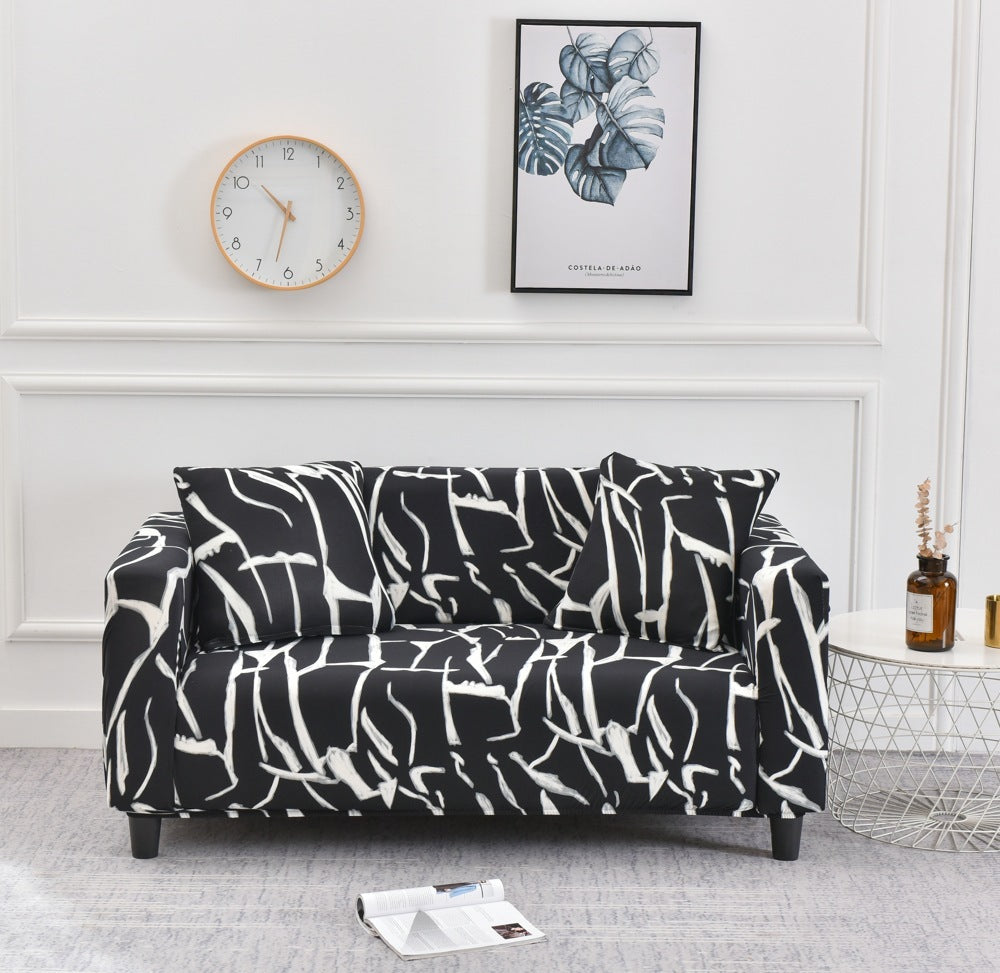 Stretch Sofa Cover All-inclusive Non-slip Three-seat Sofa Cushion Cover Cloth Sofa Towel Full Covered Household Dust Cover