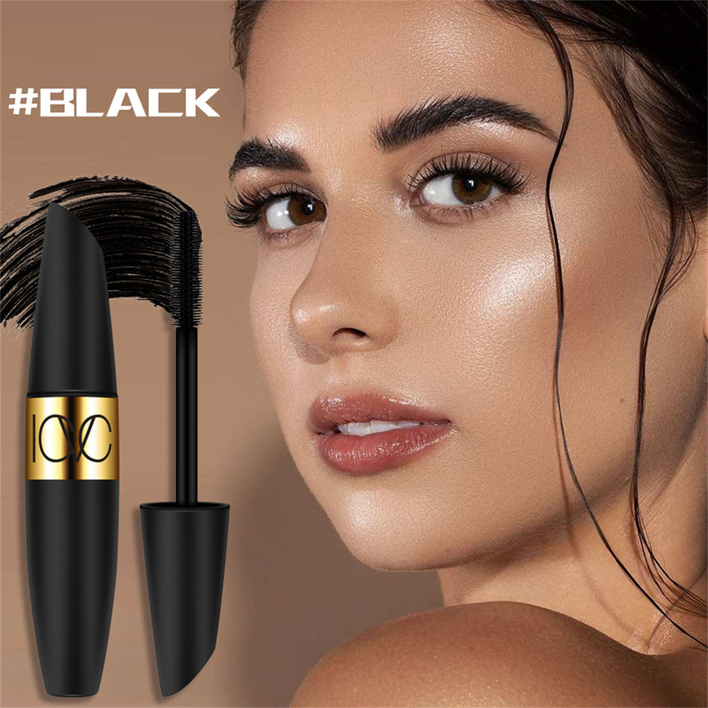 Mascara noir waterproof recourbant et épaississant