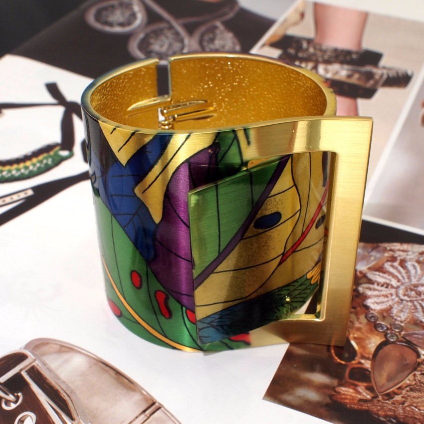 European and American fashion printed bracelet